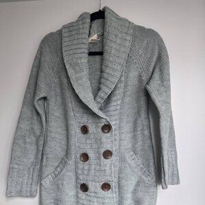 Women's double-breasted cardigan sweater